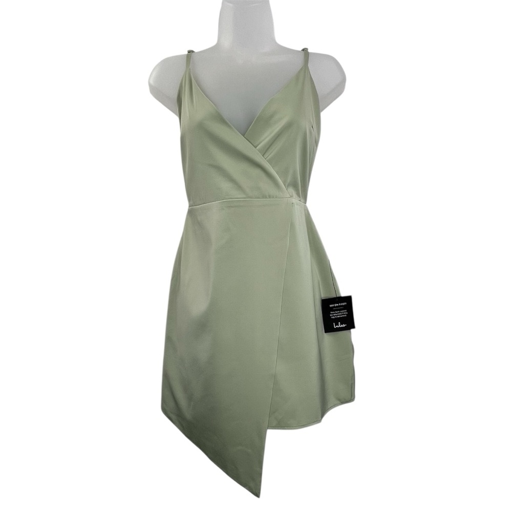 Lulu's Sage Green Mini Dress